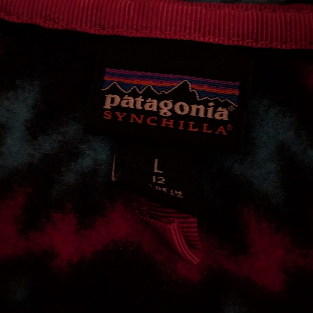Patagonia Synchilla Snap-T Pullover Aztec Sweater Size L (12) Youth - Picture 4 of 4